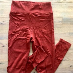 Forever21 Burgundy Leggings, Size Medium